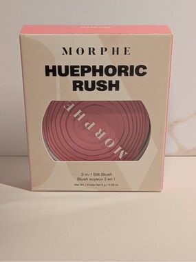 Morphe Huephoric Rush 3-in-1 Silk Blush - Rose Pink-NIB
